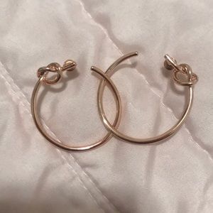 Rose gold earrings